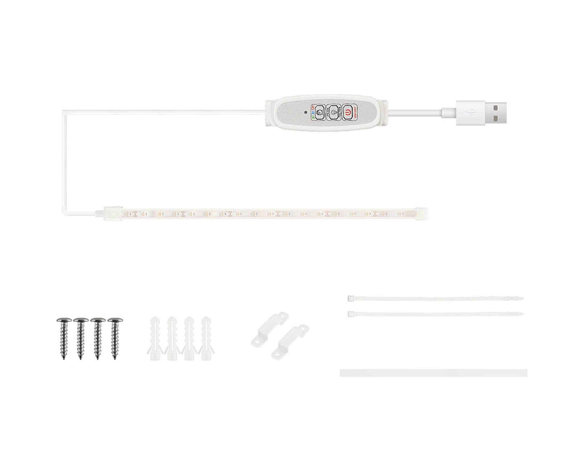 Kangvka 30cm Usb Bitki Büyüme Işığı, Pembe-mor Spektrum, 4 Seviye Parlaklık, 24 Saat Akıllı Zamanlama 3h/9h/12h , Fpc + Silikon Malzeme, Kolay Kurulum Yalıtkan Bant/vidalama/ziplok Bağ Diğer