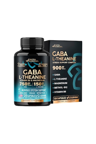 Gaba L-theanine Stress Support Comlex 900 Mg 120 Capsules 5 İn 1