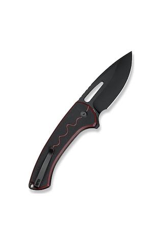 Sencut Squiggy Burgundy / Black G10 Handle Black 9cr18mov Blade Kamp Çakı Bordo