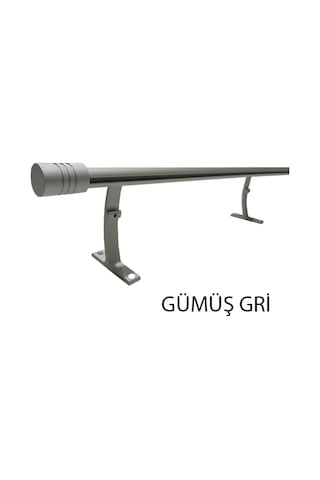 Perdemix 20 Mm Kornişli Dekoratif Alüminyum Tek Raylı Rustik  Perde Askısı