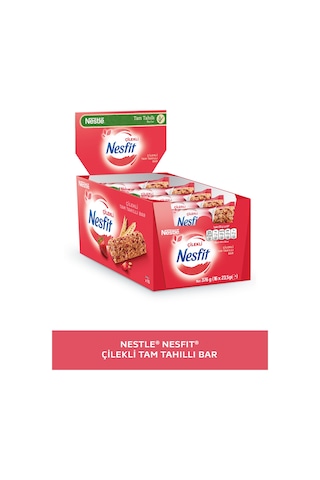 Nestlé Nesfit Çilekli Tam Tahıllı Bar 16 x 23.5 G