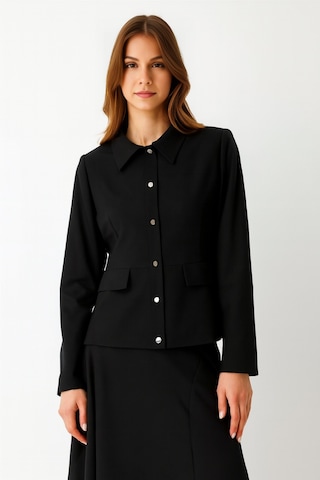 Ceket Etek Takım Siyah Siyah