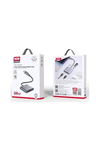 Type-c 4 Portlu Usb 3.0 Çoklayıcı Hub Aşırı Sıcaklık Korumalı Taşınabilir Dönüştürücü