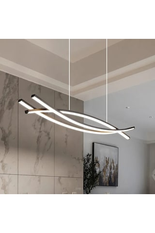 Akya 3 Renk Işık Sarkıt Avize 90 CM Antrasit