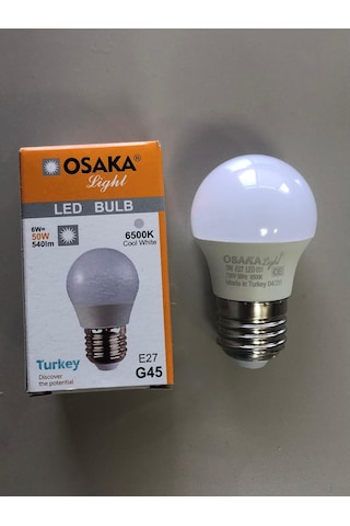 10 Adet Osaka 6w 50w 540 Lümen E27 Top Ampül 6500k Beyaz 45mmx75