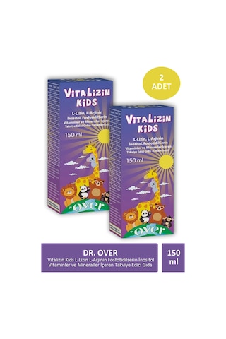 Dr. Over Vitalizin Kids Takviye Edici Gıda 2 x 150 ML