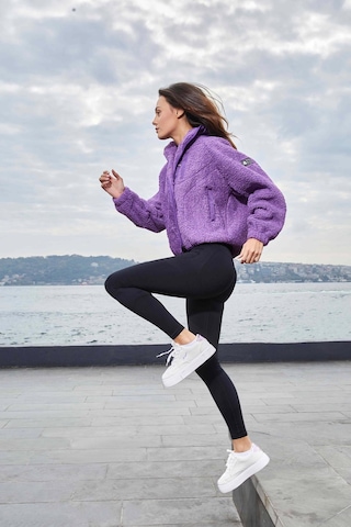 Kappa Authentic Crete Kadın Mor Regular Sherpa Mont