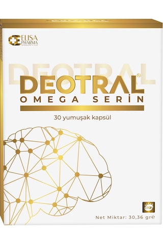 Deotral Omega Serin 30 Softgel : Fosfatidilserin EPA 400 mg DHA Omega-3 içeren Balık Yağı