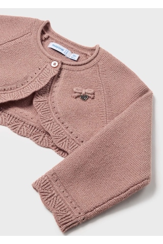 0-36 Ay Mayoral Kız Bebek Merserize Bolero Pembe