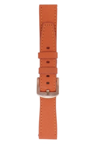 Fro Lw38-43 20 Mm Hakiki Deri Safiano Turuncu Kordon Gold Toka