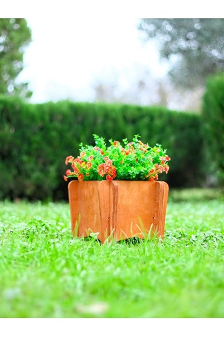 Mandu Ahşap Balkon Saksı Çiçeklik
