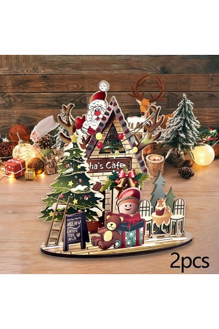 Suntek 2x Yılbaşı Evi 3d Bulmaca Seti Yetişkinler İçin Oyuncak