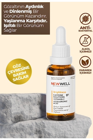 New Well Torbalanma ve Morluk Karşıtı Aydınlatıcı Kafein Göz Altı Serumu 30 ML