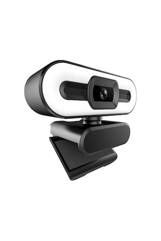 Fortunelane 500w Piksel 1080p Full Hd Webcam, 3 Renk Led Işık, Otomatik Odaklama Ve Güzellik Modu İle Bilgisayar Kamerası