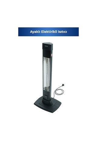 Flamo 5965 2500 W 4 Kademeli Uzaktan Kumandalı Karbon Infrared Duvar Isıtıcı