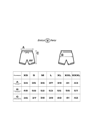 Enrico Ferry Havuz Yüzme Şortu Plaj Şortu 163756240 Mavi