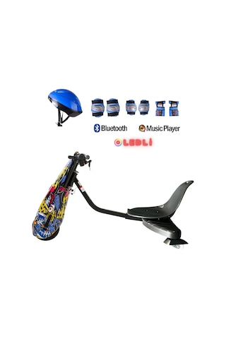 Citymate Drift Car Elektrikli Kaykay Bluetooth Dirift Kar Hoverboard Scooter Koruma Ekipmanı Hediye