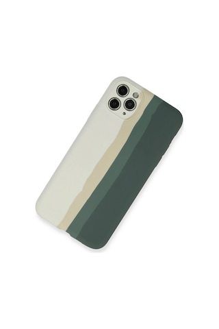 Gld-spt- Newface Apple Uyumlu iPhone 11 Pro Kılıf Ebruli Lansman Silikon - Beyaz-gri