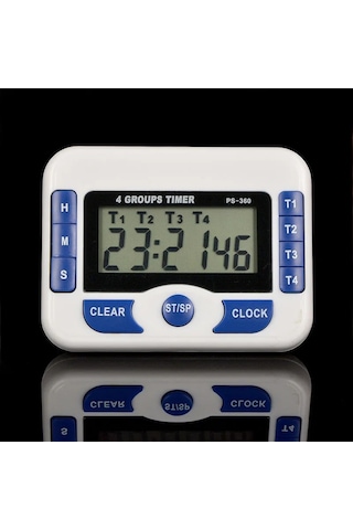 Manyetik Dijital Saat Kiti 4 Grup Kanal Alarm Zamanlayıcı