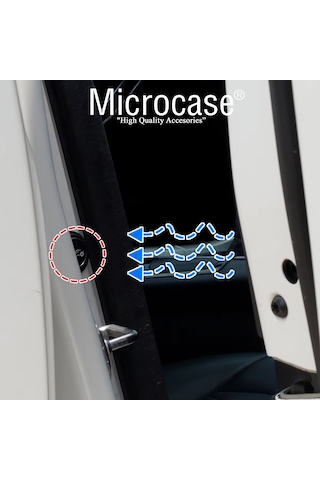 Microcase Araba Kapı Ses Ve Gürültü Önleyici Conta Kaput Bagaj Darbe Emici Izolasyon Pedi 10 Adet Al5413 Siyah