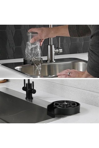 Zmc Bilişim Yüksek Basınçlı Otomatik Bardak Yıkama Aparatı Mutfak Lavaboları İçin Hızlı Kupa Durulayıcı Çok Renkli