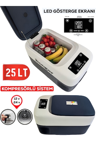 Hoogar German 21-25 Lt Led Ekran Oto Karavan Tekne Tır Buzdolabı