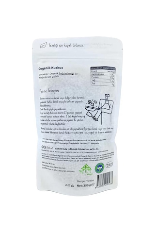 Organik Sade Bebek Kuskus +7ay 250gr