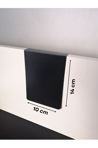 10 Adet Silinebilir Karatahta Siyah Etiket 14 x 10 CM Ahşap Raflar