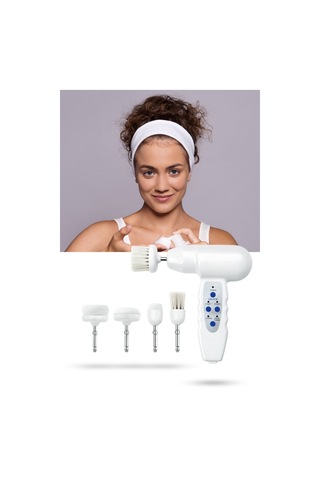 Portable Electronic Yüz Temizleme Seti Adaptörlü Frimatör Brush Fırça