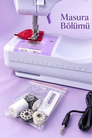 Shnstore Evde Dikiş Ve Onarım İçin Pedallı Mini Dikiş Makinesi Shntknd0720
