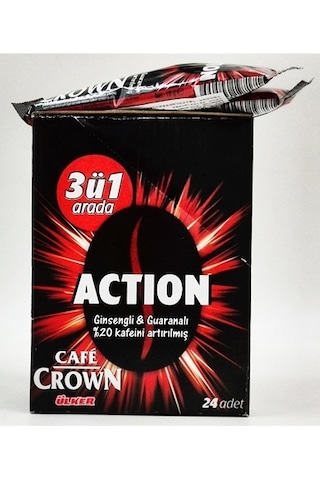 Cafe Crown 3'ü 1 Arada Action Hazır Kahve 24 x 18 G
