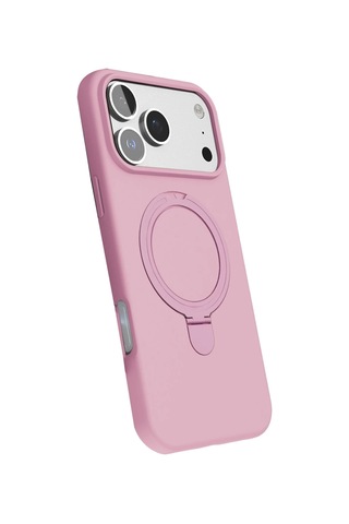 Özel Apple I Phone 17 Pro Regal Magsafe Standlı Kapak - Açık Pembe Fırsat