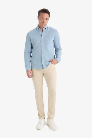 Defacto Slim Fit Dar Kesim Dar Paça Dokulu Pantolon E7959ax25aubg359 Bej