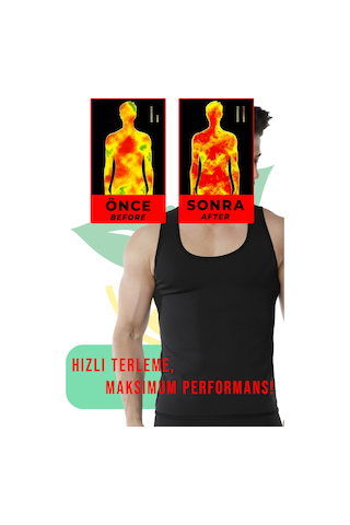 Elilom Elenar Sauna Termal Erkek Atlet Spor Ve Antrenman Kullanımına Uygun Siyah