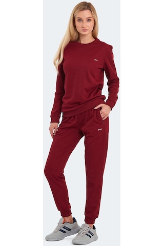 Slazenger OLINDA Kadın Cepli Bordo Eşofman Takımı
