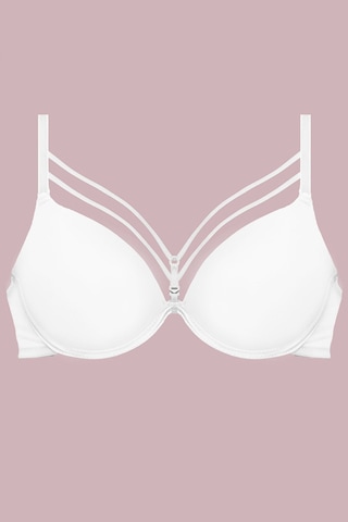 Nurteks 1020 Kadın Balenli Desteksiz Tak Çıkar Askı Sütyen-beyaz Beyaz