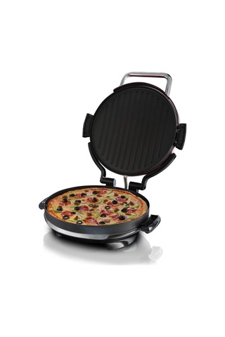 24640-56 Fitness Mangalı Entertaining 360 , Ekstra Büyük Izgara Yüzeyi, Ø 30 Cm, Pizza Pişirme Tepsisi, Kırmız