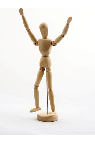 5 Adet Ahşap Eskiz Manken 30 Cm Boy, Çizim Ve Modelleme İçin Artist Manken, Sketch Mannequin, Wooden Manikin