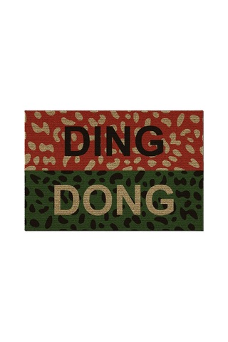 Decovetro Renkli Paspas Ding Dong Desenli Kapı Önü Halı Paspası 40 X 60 Cm Çok Renkli