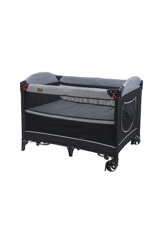 Mamma Ultimate Anne Yanı Organizerli Dönenceli Park Yatak Beşik 70 X 110 Cm. Grı