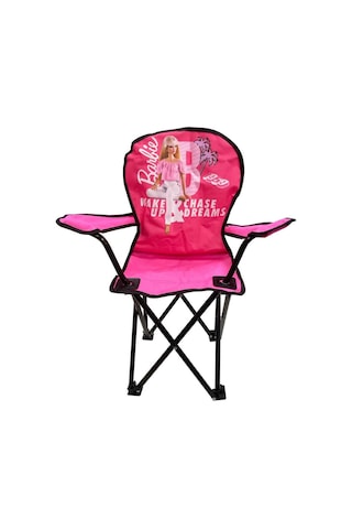 Barbie Katlanabilir Çocuk Kamp Sandalyesi - Pembe Pembe