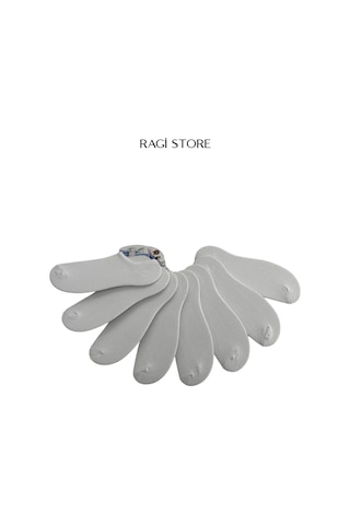 Ragi Store 8'li Sıfır Bilek Unisex Çorap Beyaz