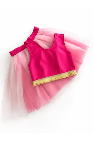 Cresh Kids Kız Çocuk Etek Üst Takım Fuşya - Pembe