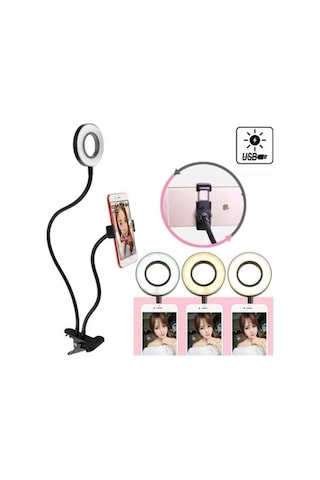 Led Ring Light Youtuber Light Stüdyo Işığı Akrobat Selfie Led Masa Lambası