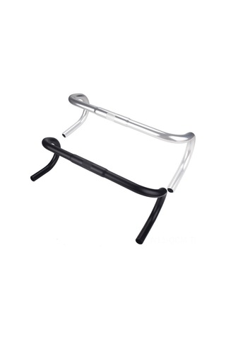 Qingmipy Yol Bisikleti Alüminyum 25.4 Cm Manubri: Dayanıklı, Konforlu Tutuş, Kolay Kurulum - Yol Bisikletleri İçin Siyah Mat