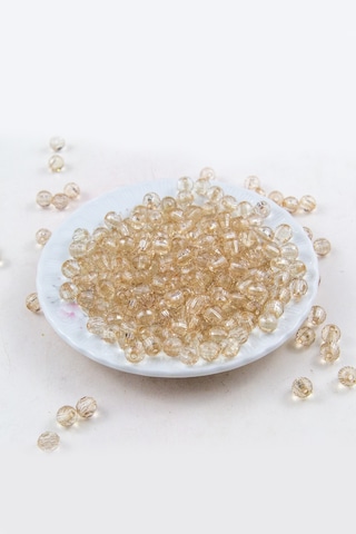 8 Mm Dünya Akrilik Krem Boncuk Aksesuar Takı Malzemesi 25 Gram