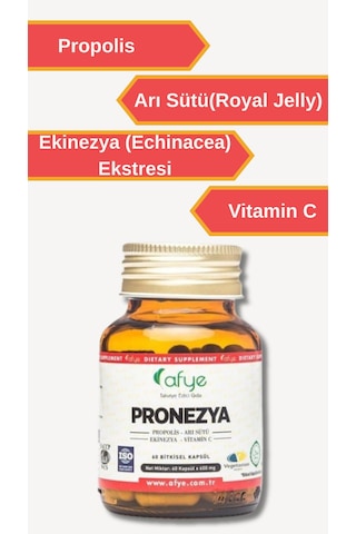 Afye Pronezya Propolis Arı Sütü Ekinezya Vitamin C 60 Kapsül