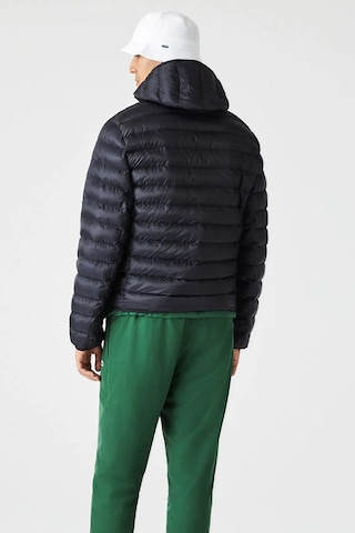 Lacoste Syntehic Fill Jacket Sabit Kapüşonlu Erkek Şişme Mont Lacivert Lacivert