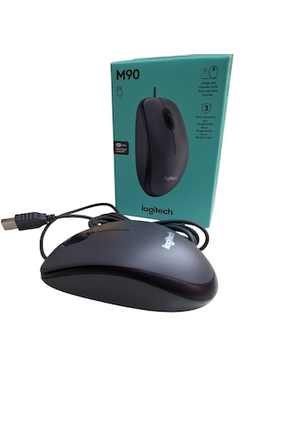 Logitech M90 Kablolu Mouse Koyu Gri