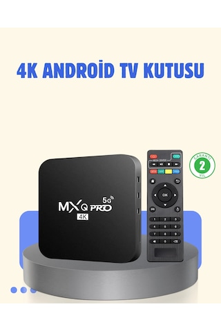 Mey İthalat 4k Android Tv Box 2gb Ram 16gb Rom, Hızlı Wi-fi Bağlantılı Akıllı Medya Kutusu Diğer